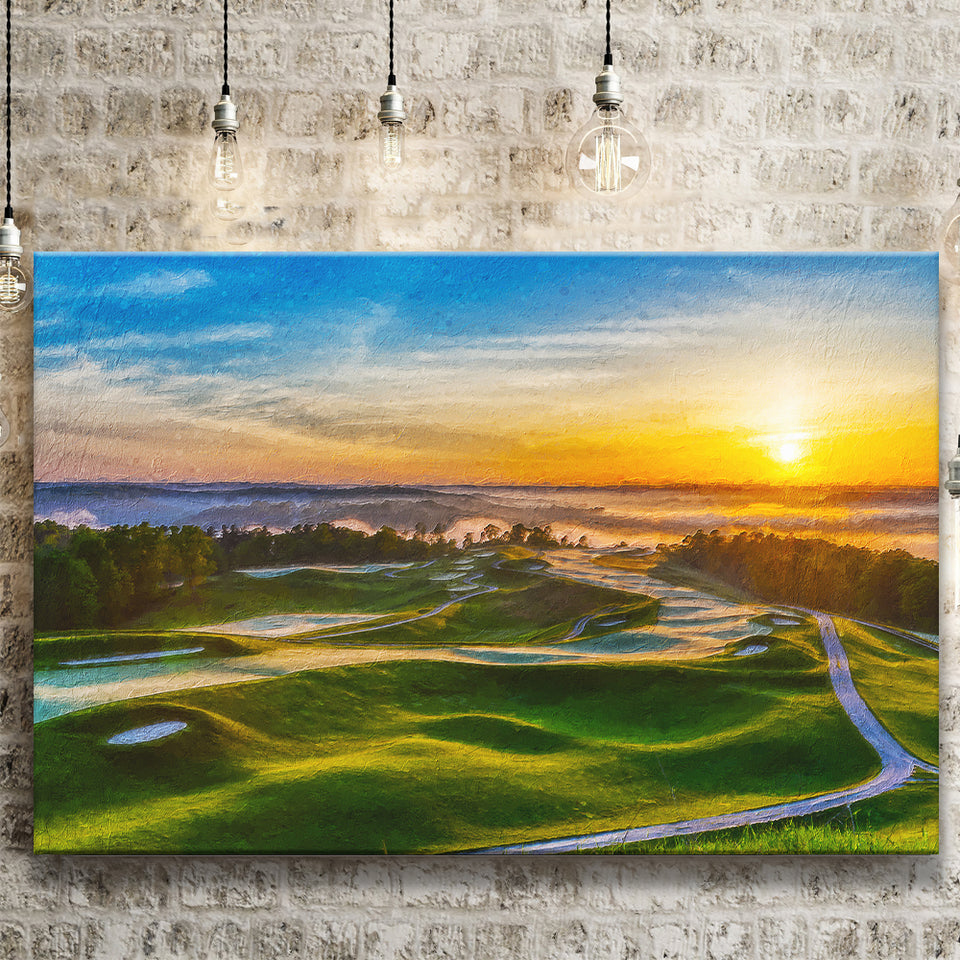 The Pete Dye Golf Course At French, Golf Art Print, Gift for him, Canvas Prints Wall Art