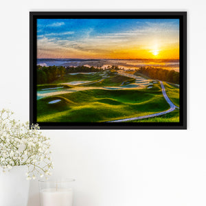 The Pete Dye Golf Course At French, Golf Art Print, Gift for him, Framed Canvas Prints Wall Art