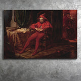 The Sad Jester by Jan Matejko or Canvas Wall Art, Canvas Print Wall Art Decor, Landscape Art Print