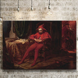 The Sad Jester by Jan Matejko or Canvas Wall Art, Canvas Print Wall Art Decor, Landscape Art Print