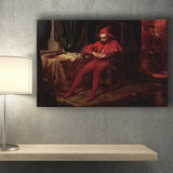 The Sad Jester by Jan Matejko or Canvas Wall Art, Canvas Print Wall Art Decor, Landscape Art Print