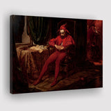 The Sad Jester by Jan Matejko or Canvas Wall Art, Canvas Print Wall Art Decor, Landscape Art Print