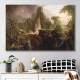 Thomas Cole Expulsion Canvas Print Garden of Eden Fine Art, Canvas Print Wall Art Decor, Landscape Art Print
