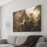 Thomas Cole Expulsion Canvas Print Garden of Eden Fine Art, Canvas Print Wall Art Decor, Landscape Art Print
