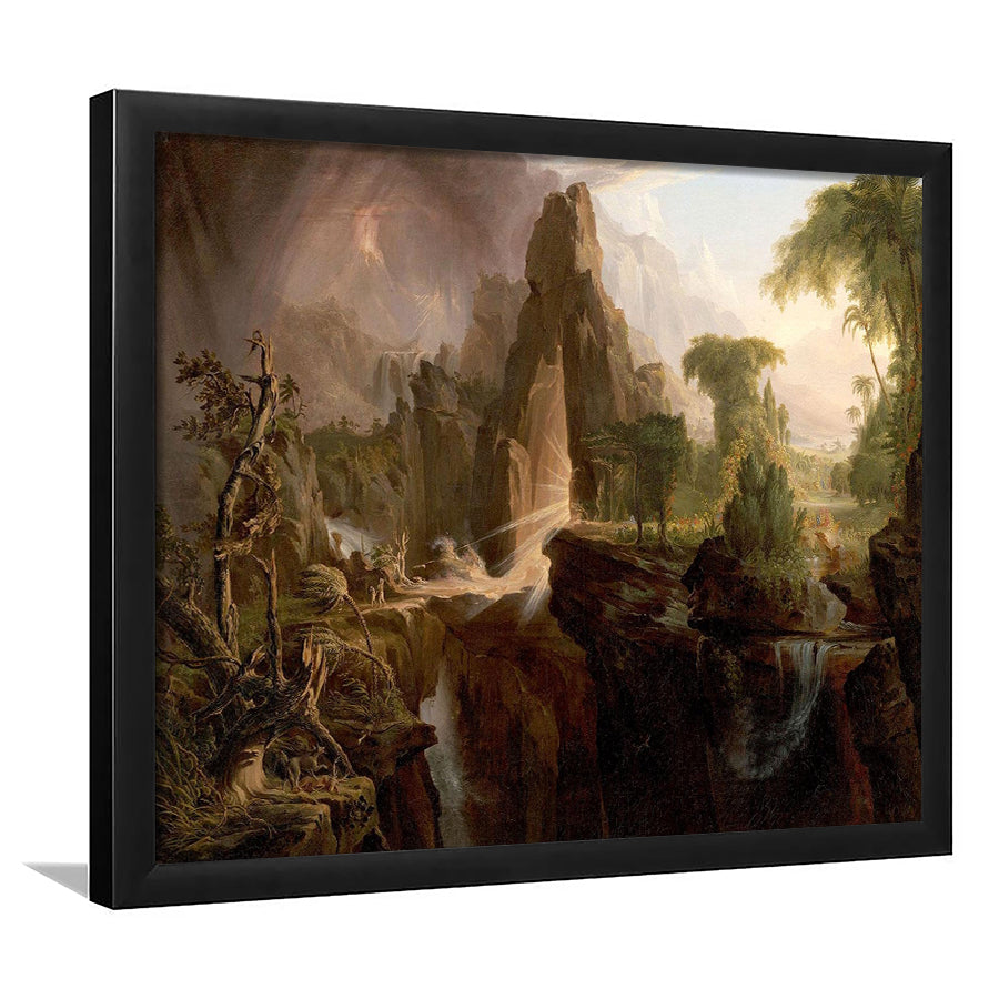 Thomas Cole Expulsion Print Garden Of Eden Fine Art, Framed Art Print Wall Decor, Framed Picture