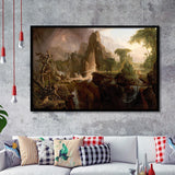 Thomas Cole Expulsion Print Garden Of Eden Fine Art, Framed Art Print Wall Decor, Framed Picture