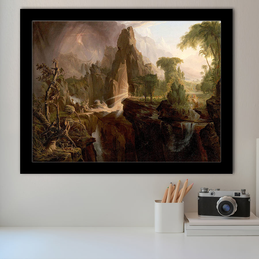 Thomas Cole Expulsion Print Garden Of Eden Fine Art, Framed Art Print Wall Decor, Framed Picture