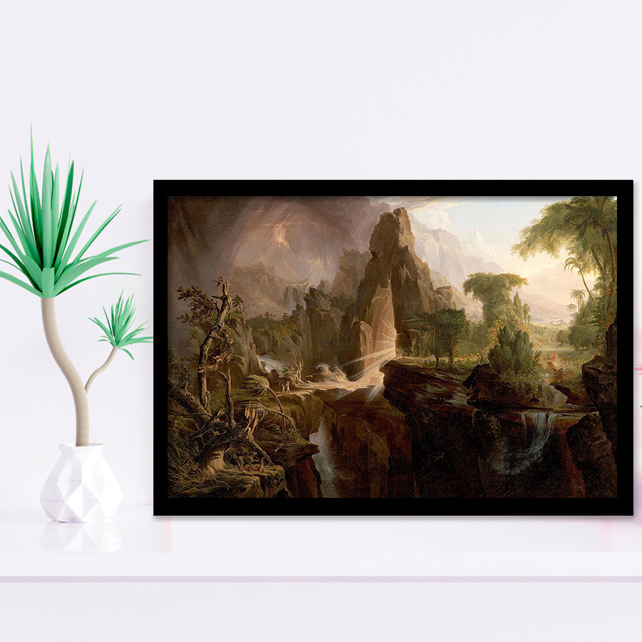 Thomas Cole Expulsion Print Garden Of Eden Fine Art, Framed Art Print Wall Decor, Framed Picture