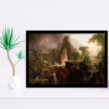 Thomas Cole Expulsion Print Garden Of Eden Fine Art, Framed Art Print Wall Decor, Framed Picture