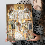 Touchdown Jesus Poster Print Art,Touchdown Jesus Canvas Wall Art,, Canvas Painting, Canvas Print Wall Art Decor