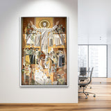 Touchdown Jesus Print Art,Touchdown Jesus Canvas Wall Art,,Framed Canvas Prints Wall Art Decor, Floating Frame