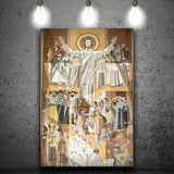 Touchdown Jesus Poster Print Art,Touchdown Jesus Canvas Wall Art,, Canvas Painting, Canvas Print Wall Art Decor