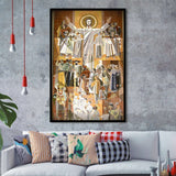 Touchdown Jesus Print Art,Touchdown Jesus Wall Art,,Framed Art Prints Wall Decor, Picture Framed