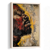 Traditional African American Man Portrait Painting, Framed Canvas Prints Wall Art Decor, Floarting Frame Painting Canvas Art