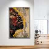 Traditional African American Man Portrait Painting, Framed Canvas Prints Wall Art Decor, Floarting Frame Painting Canvas Art