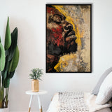 Traditional African American Man Portrait Painting, Framed Canvas Prints Wall Art Decor, Floarting Frame Painting Canvas Art