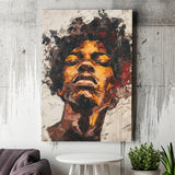 Traditional African Man Portrait Art Painting, Canvas Prints Wall Art Home Decor, Painting Canvas Art