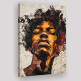 Traditional African Man Portrait Art Painting, Canvas Prints Wall Art Home Decor, Painting Canvas Art