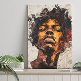 Traditional African Man Portrait Art Painting, Canvas Prints Wall Art Home Decor, Painting Canvas Art