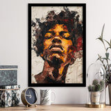Traditional African Man Portrait Art Painting, Framed Art Prints Wall Decor, Picture Framed Painting