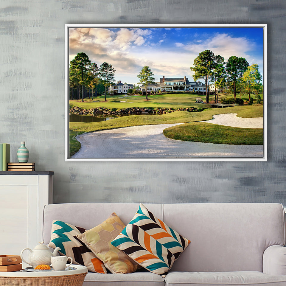 Mid South Golf Course Framed Canvas Prints