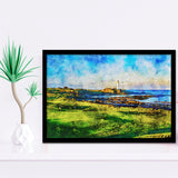 Turnberry Golf Club, Alisa Course Hole 10R, Turnberry, Scotland, Golf Art, Gift for him, Framed Art Prints Wall Decor