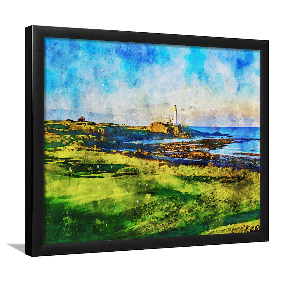 Turnberry Golf Club, Alisa Course Hole 10R, Turnberry, Scotland, Golf Art, Gift for him, Framed Art Prints Wall Decor