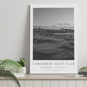 Turnberry Golf Club, Alisa Course, Turnberry, Scotland, Golf Art Print, Gift for him, Canvas Print Wall Art