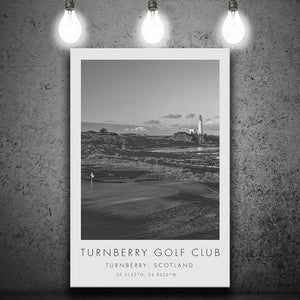 Turnberry Golf Club, Alisa Course, Turnberry, Scotland, Golf Art Print, Gift for him, Canvas Print Wall Art