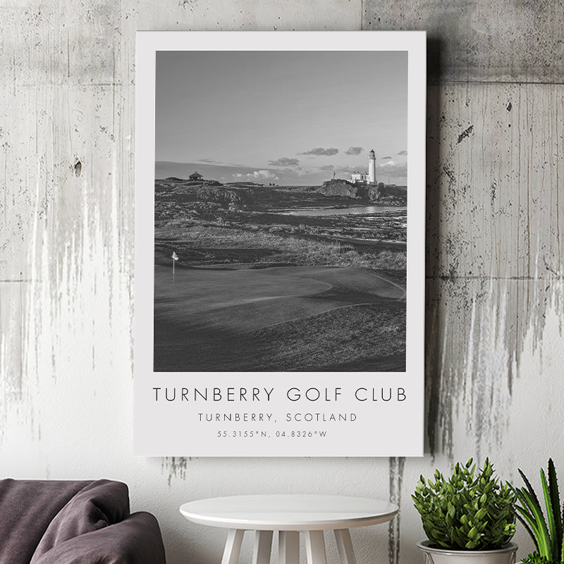 Turnberry Golf Club, Alisa Course, Turnberry, Scotland, Golf Art Print, Gift for him, Canvas Print Wall Art