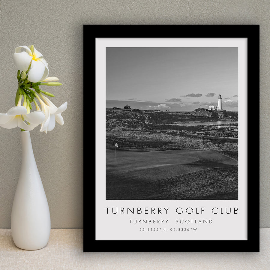 Turnberry Golf Club, Alisa Course, Turnberry, Scotland, Golf Art, Gift for him, Framed Art Print Wall Decor