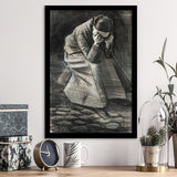 Vincent Van Gogh Weeping Woman Picture Print, Weeping Woman Painting,Framed Art Prints Wall Decor, Picture Framed