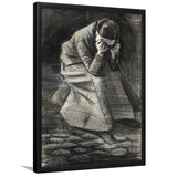 Vincent Van Gogh Weeping Woman Picture Print, Weeping Woman Painting,Framed Art Prints Wall Decor, Picture Framed