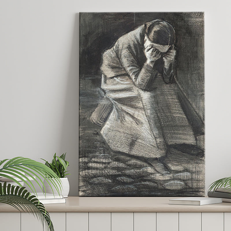 Vincent Van Gogh Weeping Woman Picture Print, Weeping Woman Painting, Canvas Painting, Canvas Print Wall Art Decor