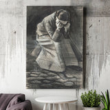 Vincent Van Gogh Weeping Woman Picture Print, Weeping Woman Painting, Canvas Painting, Canvas Print Wall Art Decor