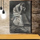 Vincent Van Gogh Weeping Woman Picture Print, Weeping Woman Painting, Canvas Painting, Canvas Print Wall Art Decor