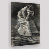 Vincent Van Gogh Weeping Woman Picture Print, Weeping Woman Painting, Canvas Painting, Canvas Print Wall Art Decor