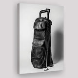 Vintage Old Golf Bag, Black and White, Golf Art Print, Gift for him, Canvas Print Wall Art