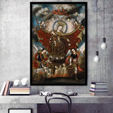 Virgin Of Carmel Saving Souls In Purgatory Wall Decor, Home Decor Art,Framed Art Prints Wall Decor, Picture Framed