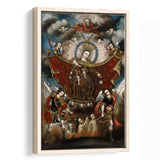 Virgin Of Carmel Saving Souls In Purgatory Wall Decor, Home Decor,Framed Canvas Prints Wall Art Decor, Floating Frame