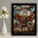 Virgin Of Carmel Saving Souls In Purgatory Wall Decor, Home Decor Art,Framed Art Prints Wall Decor, Picture Framed