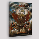 Virgin Of Carmel Saving Souls In Purgatory Wall Decor, Home Decor Art, Canvas Painting, Canvas Print Wall Art Decor