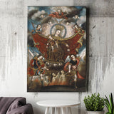 Virgin Of Carmel Saving Souls In Purgatory Wall Decor, Home Decor Art, Canvas Painting, Canvas Print Wall Art Decor