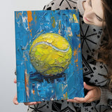 Vivid Impact Abstract, Tennis Ball Art, Modern Sports Wall Decor Tennis Art Print, Canvas Print Wall Art, Wall Decor
