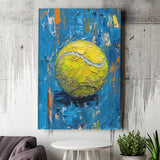 Vivid Impact Abstract, Tennis Ball Art, Modern Sports Wall Decor Tennis Art Print, Canvas Print Wall Art, Wall Decor