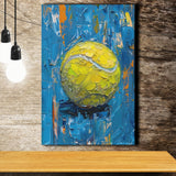 Vivid Impact Abstract, Tennis Ball Art, Modern Sports Wall Decor Tennis Art Print, Canvas Print Wall Art, Wall Decor