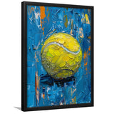 Vivid Impact Abstract, Tennis Ball Art, Modern Sports Wall Decor Tennis Art Print, Framed Art Print, Fine Art Wall Decor