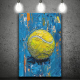 Vivid Impact Abstract, Tennis Ball Art, Modern Sports Wall Decor Tennis Art Print, Canvas Print Wall Art, Wall Decor