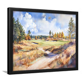 Watercolor Painting Sand Valley Golf Resort V1, Golf Art, Gift for him, Framed Art Prints Wall Decor