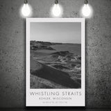 Whistling Straits Golf Resort, Straits Course Hole 03, Kohler, Wisconsin, Golf Art Print, Canvas Print Wall Art